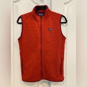Patagonia zip up red vest